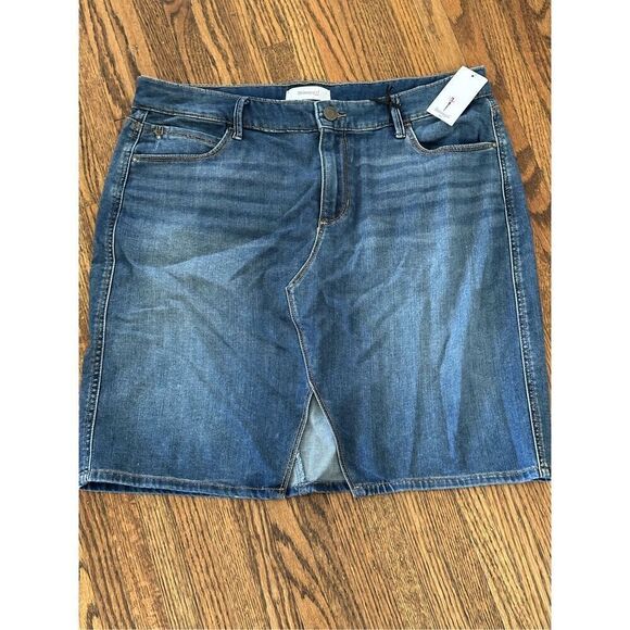 Skinny girl, denim pencil skirt size 14 W - Picture 2 of 5